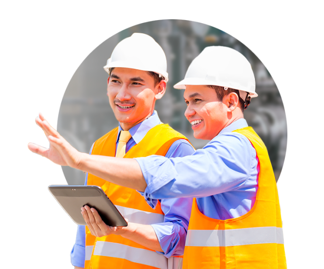 Señores contruyendo